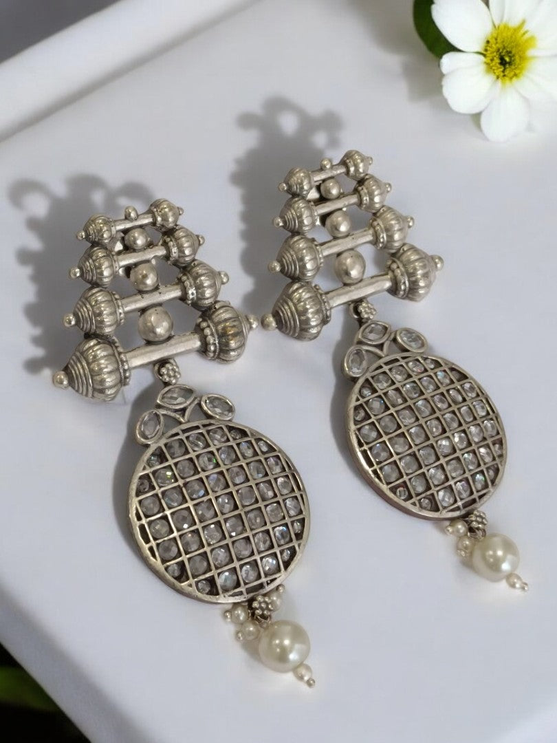 RAHA GERMAN SILVER EARRINGS