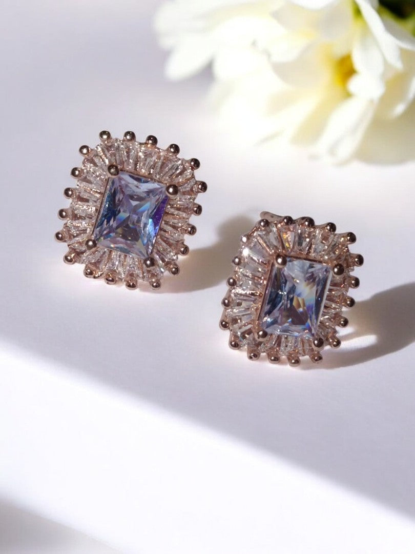 ROSE GOLD DIAMOND KASHIMI EARRINGS