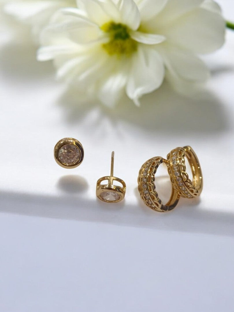 GOLDEN DIAMOND SHIULY EARRINGS (COMBO)