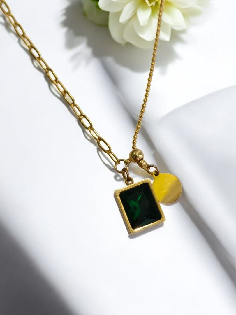 GREEN GEMMA NACKLACE