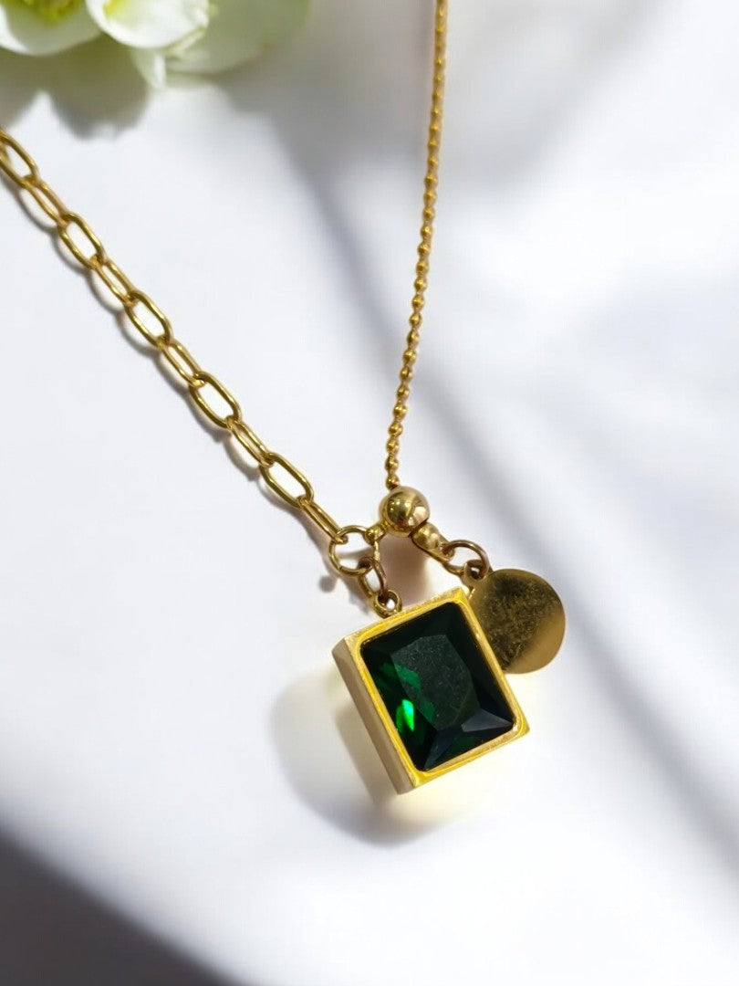 GREEN GEMMA NACKLACE