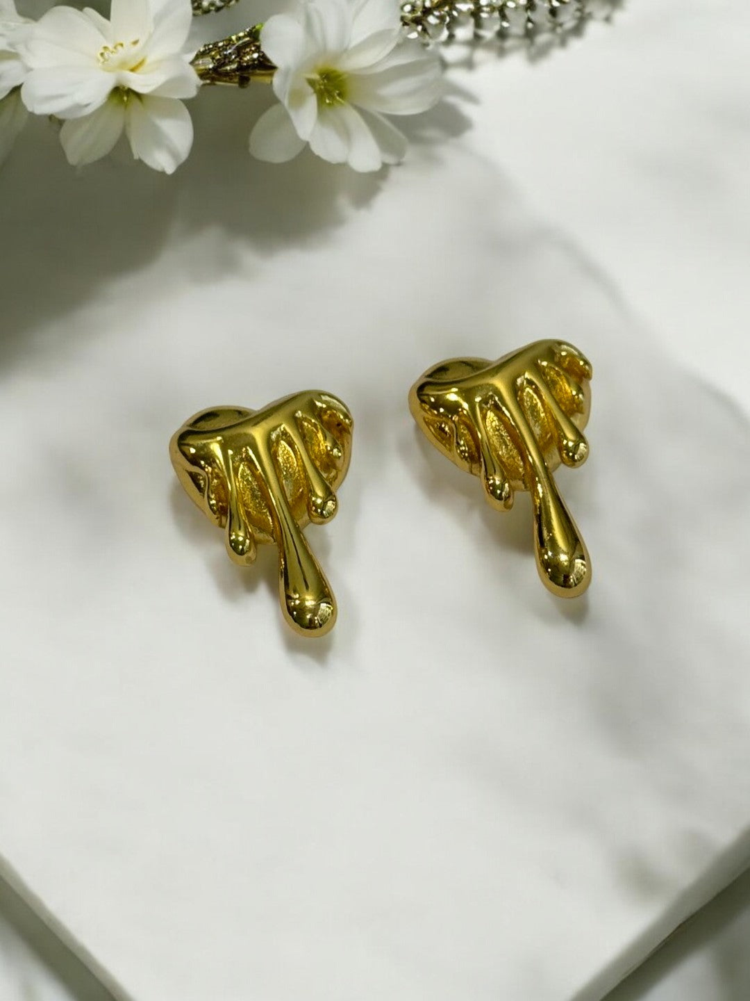 GOLDEN RAIN DROP SEBA EARRINGS