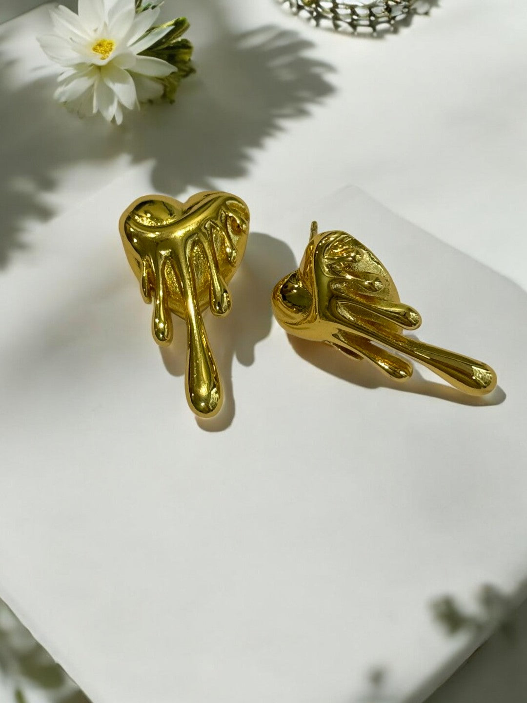 GOLDEN RAIN DROP SEBA EARRINGS