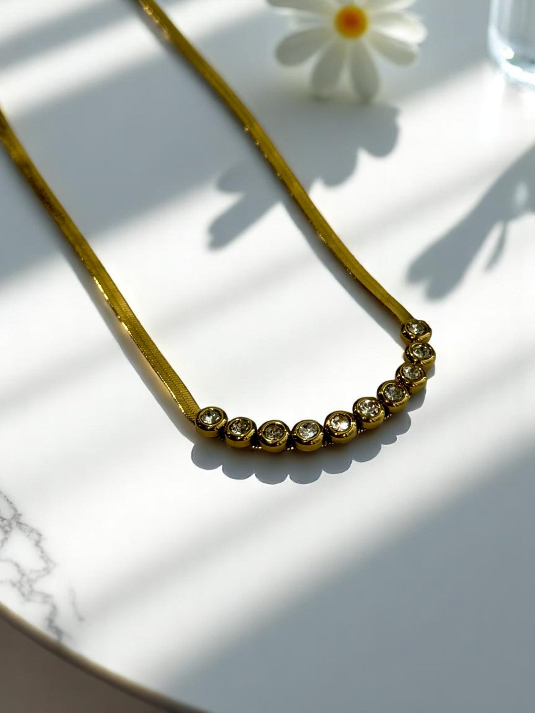 GOLDEN DIAMOND EVAN NECKLACE