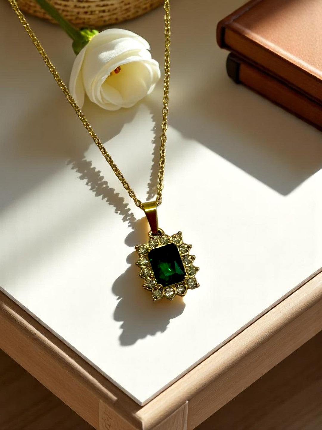 GREEN DIAMOND MICAHYN NECKLACE