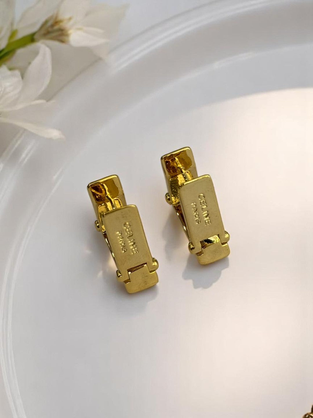 GOLDEN CELINE PARIS FINN EARRINGS