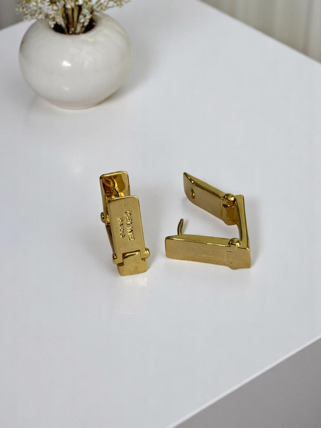 GOLDEN CELINE PARIS FINN EARRINGS