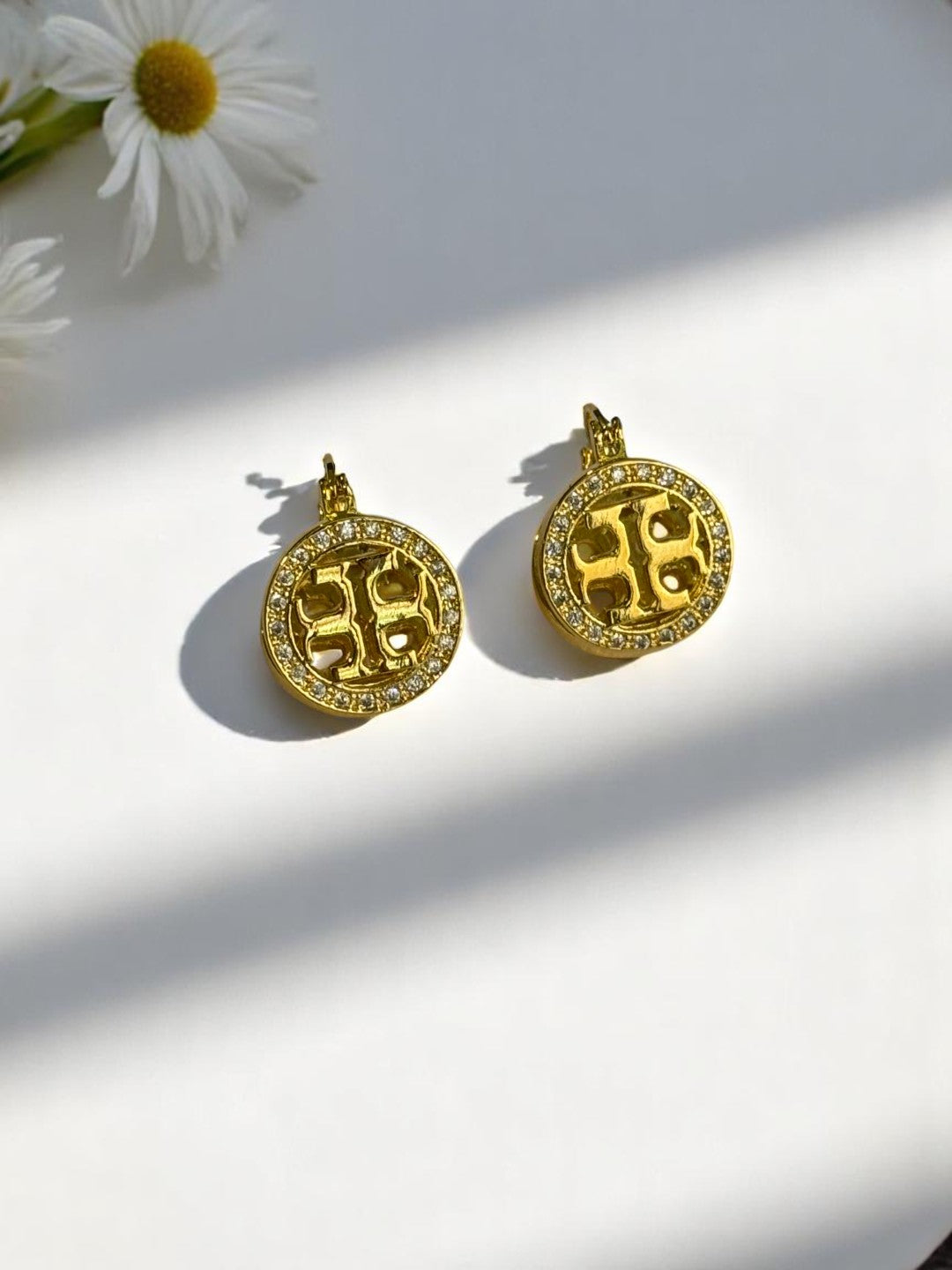 GOLDEN TORY BURCH ENTLEY EARRINGS