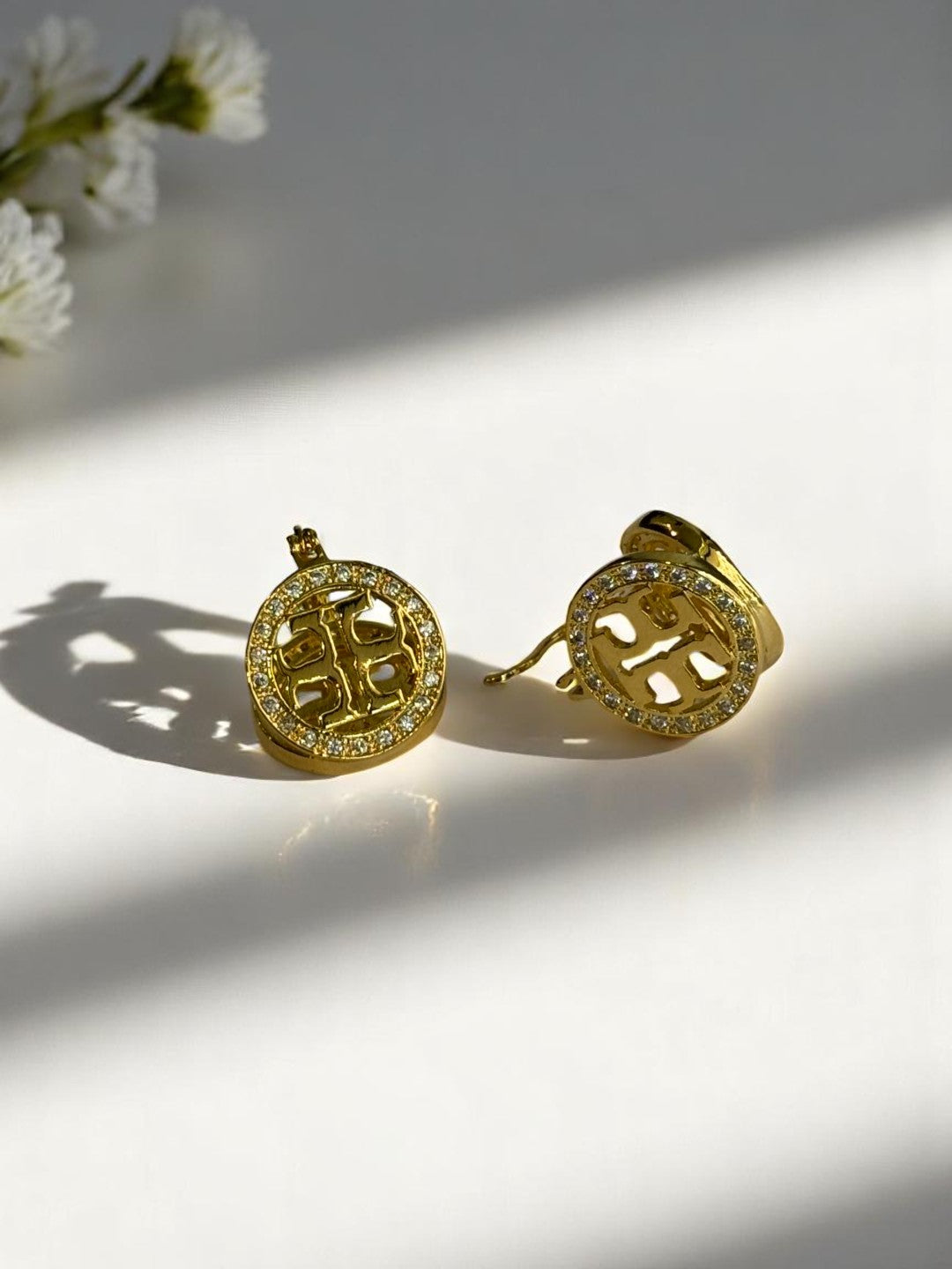 GOLDEN TORY BURCH ENTLEY EARRINGS