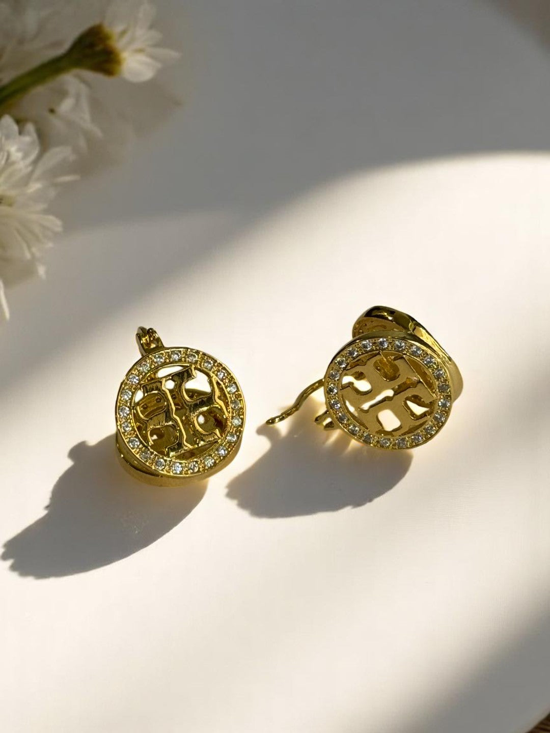 GOLDEN TORY BURCH ENTLEY EARRINGS