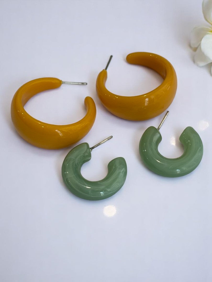 YELLOW SEA GREEN AMY EARRINGS