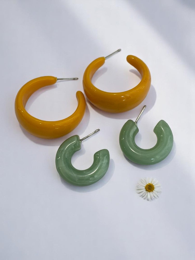 YELLOW SEA GREEN AMY EARRINGS