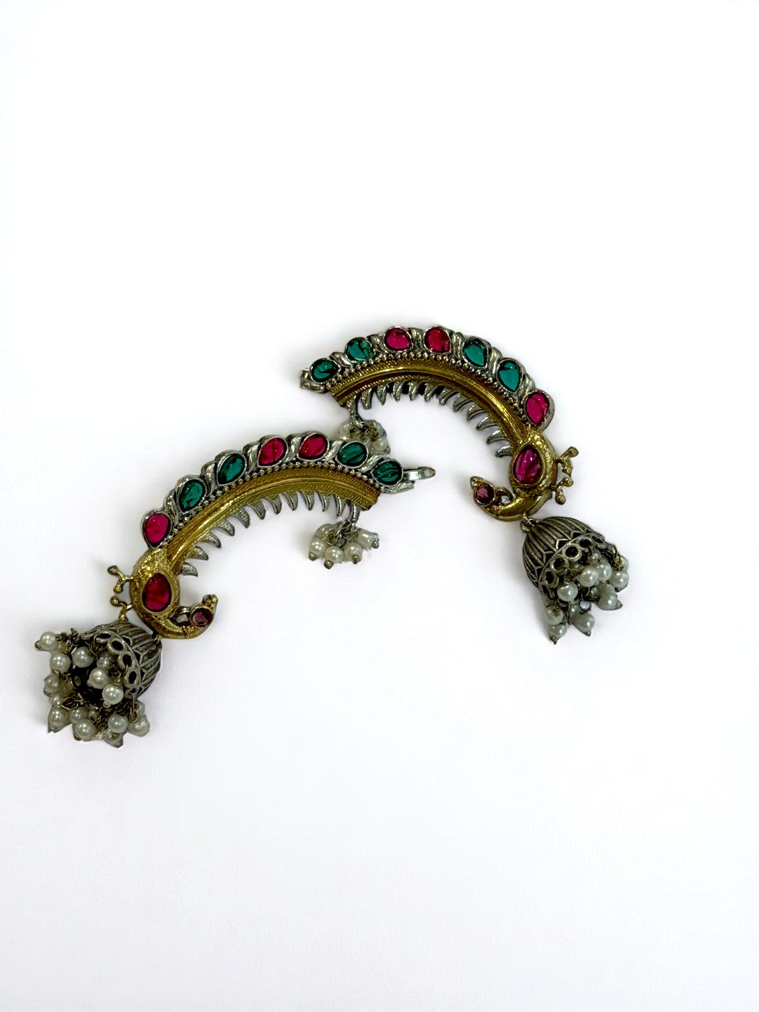 MULTI JUHI GERMAN SILVER EAR CUFF