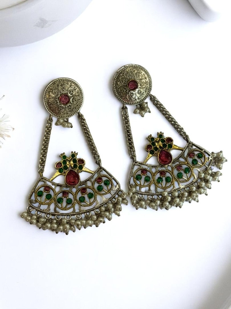 MULTI KIARA GERMAN SILVER EARRINGS