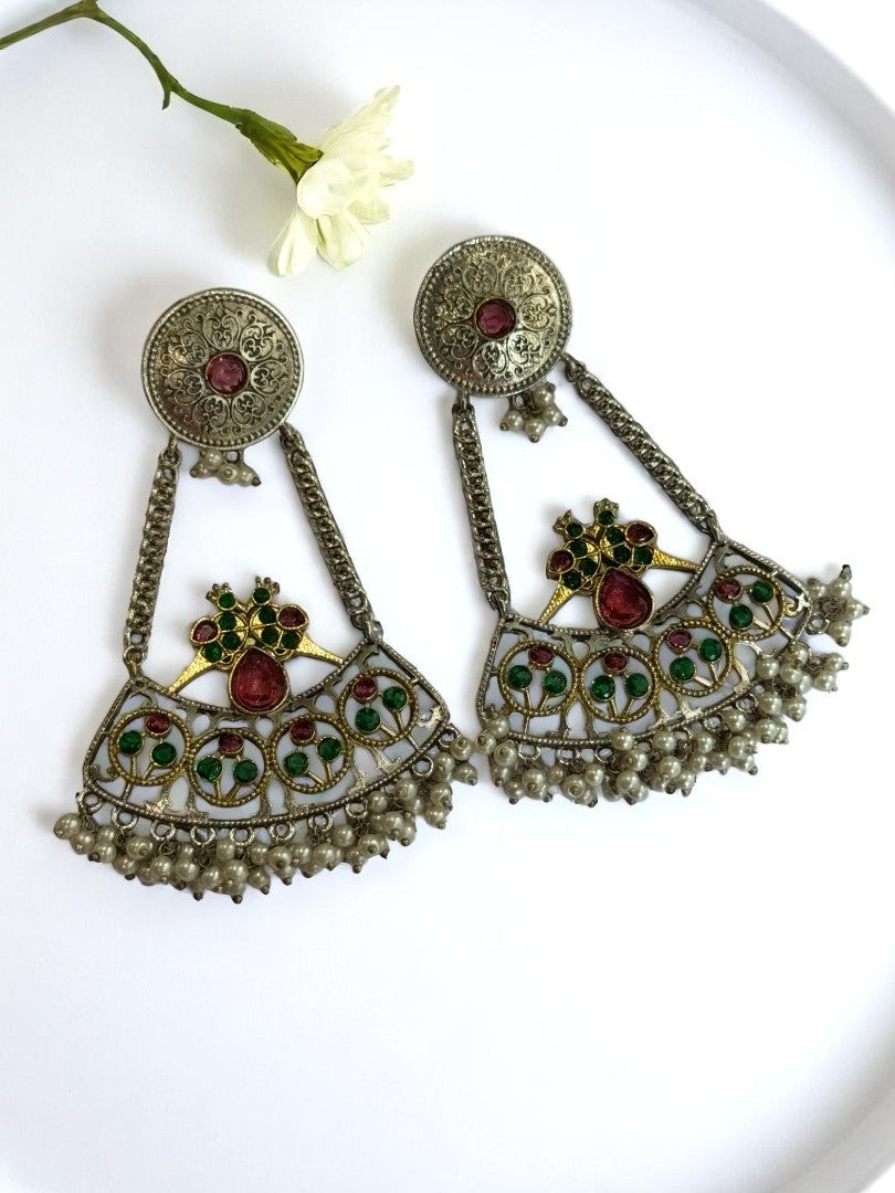 MULTI KIARA GERMAN SILVER EARRINGS