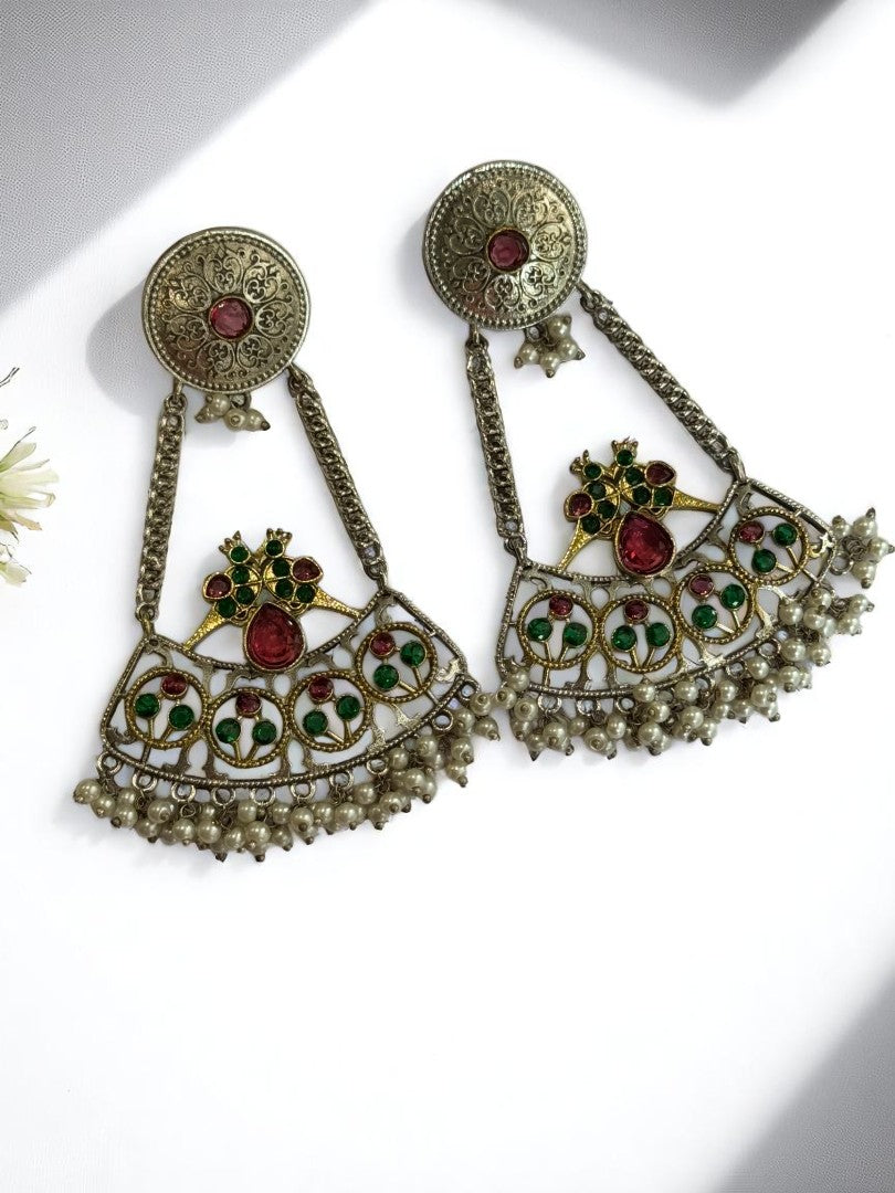 MULTI KIARA GERMAN SILVER EARRINGS