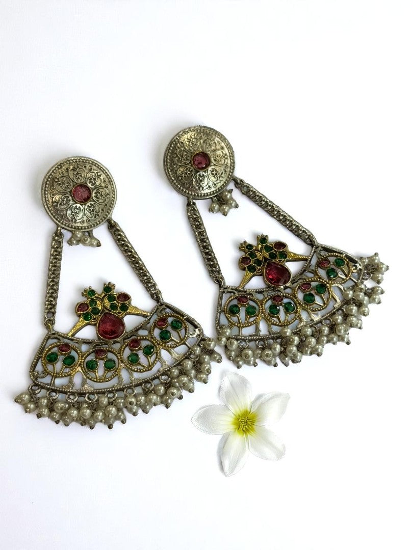MULTI KIARA GERMAN SILVER EARRINGS