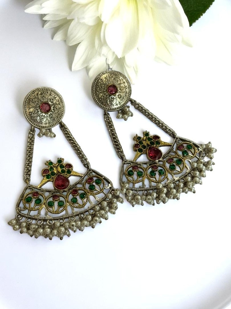 MULTI KIARA GERMAN SILVER EARRINGS
