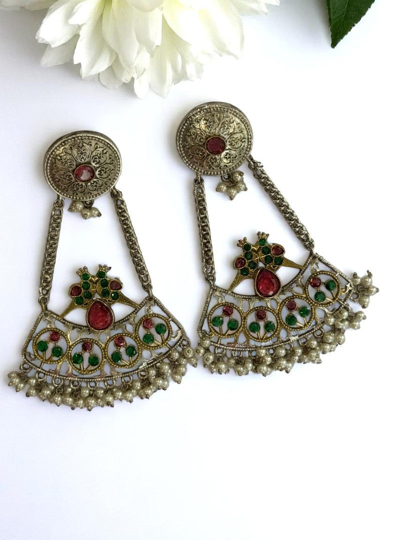 MULTI KIARA GERMAN SILVER EARRINGS