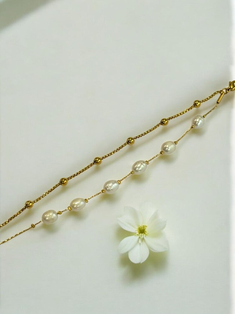 GOLDEN PEARL MAVE BRACELET