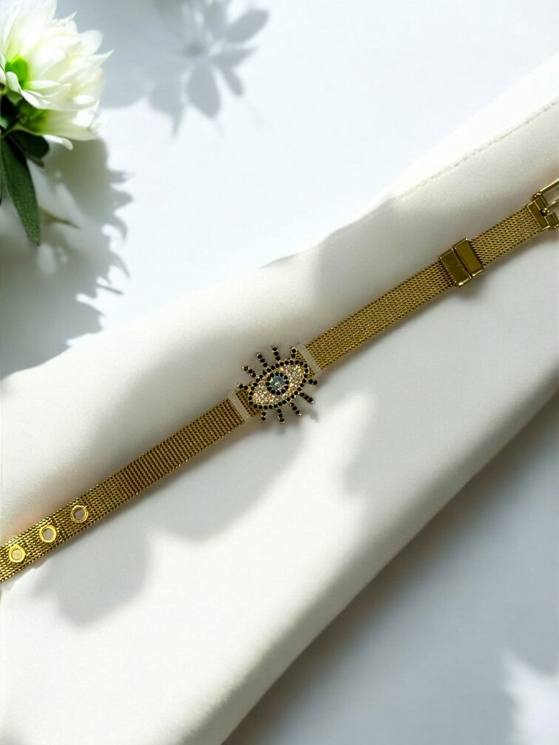 GOLDEN EVIL EYE TRUPTI BELT BRACELET