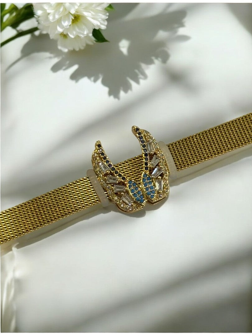 GOLDEN DIAMOND WINGS URJALA BELT BRACELET