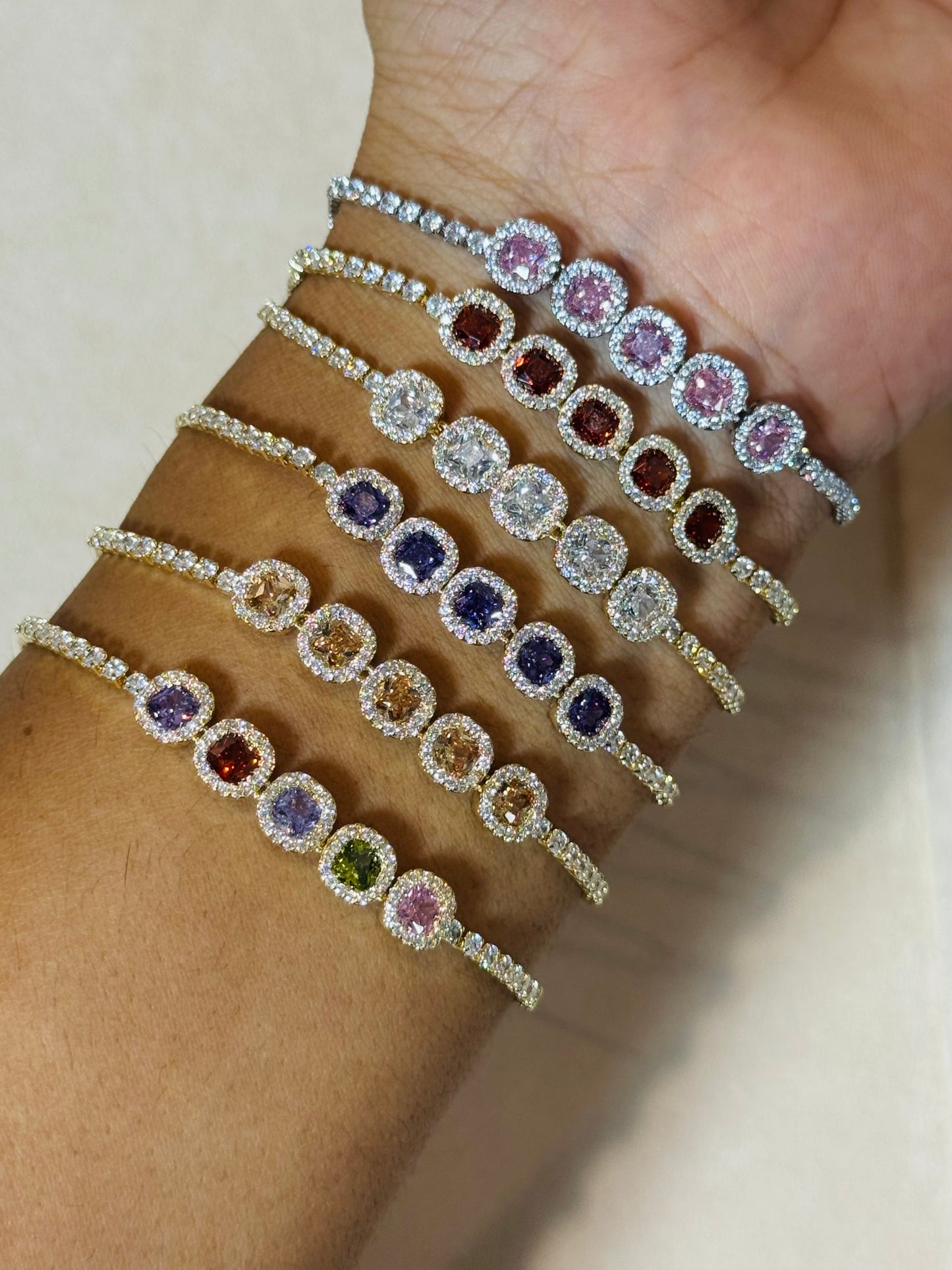 MULTI DIAMOND BARCLAY BRACELET