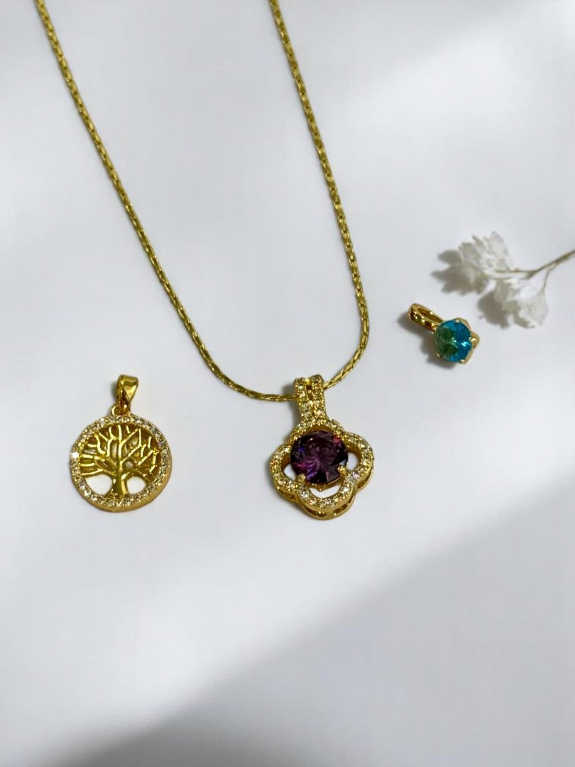 GOLDEN DIAMOND GIOVANNI NECKLACE
