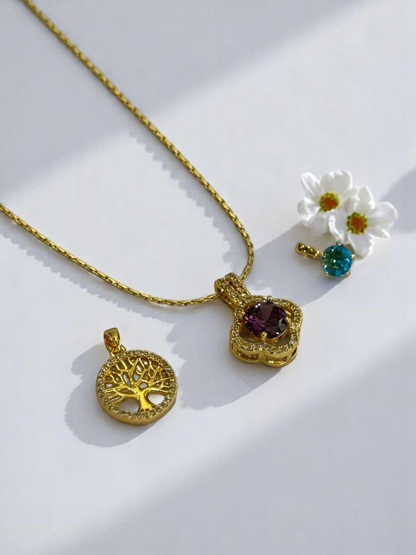 GOLDEN DIAMOND GIOVANNI NECKLACE