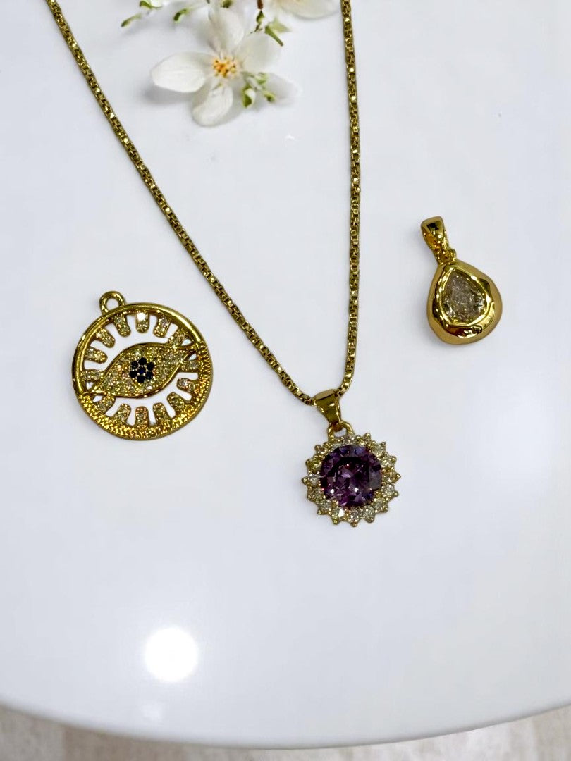GOLDEN DIAMOND EMILIANO NECKLACE