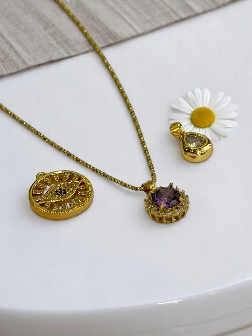GOLDEN DIAMOND EMILIANO NECKLACE