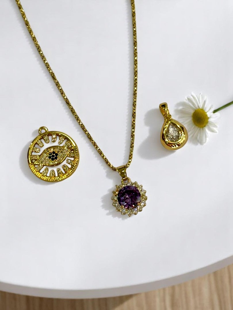 GOLDEN DIAMOND EMILIANO NECKLACE
