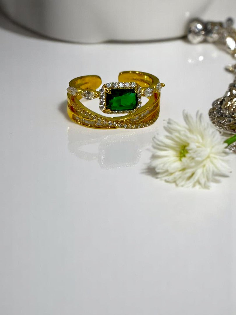 GREEN DIAMOND BHAVAKSHI RING