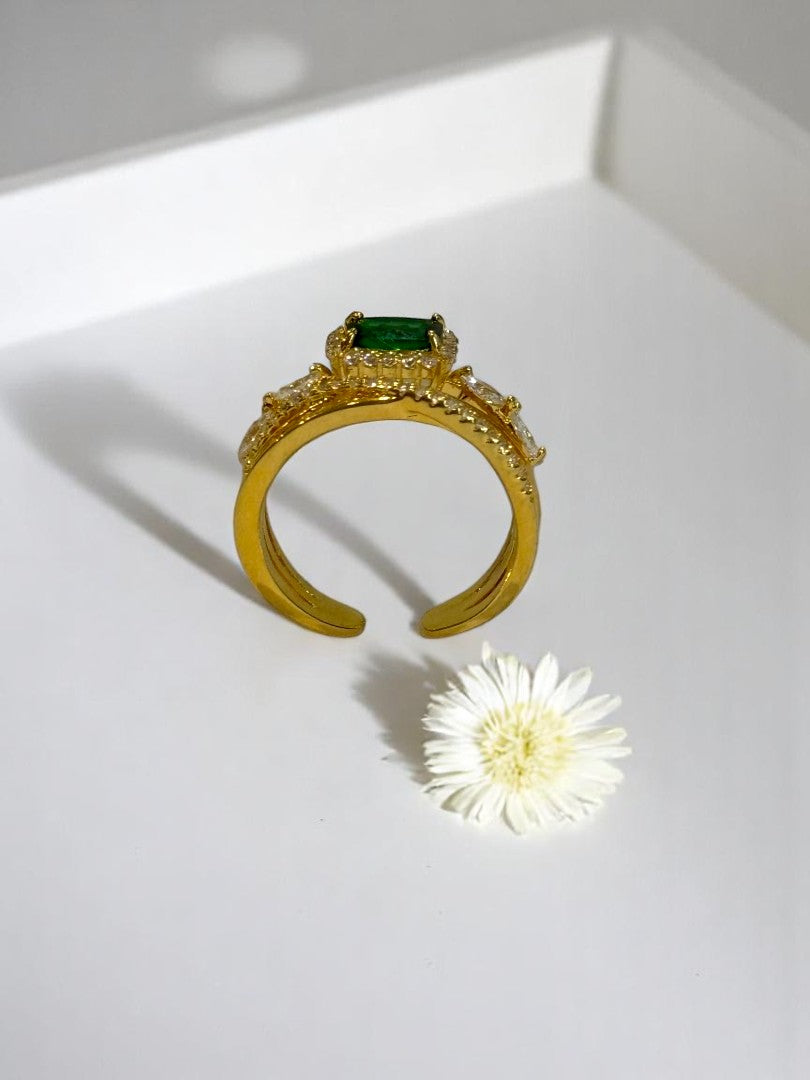 GREEN DIAMOND BHAVAKSHI RING
