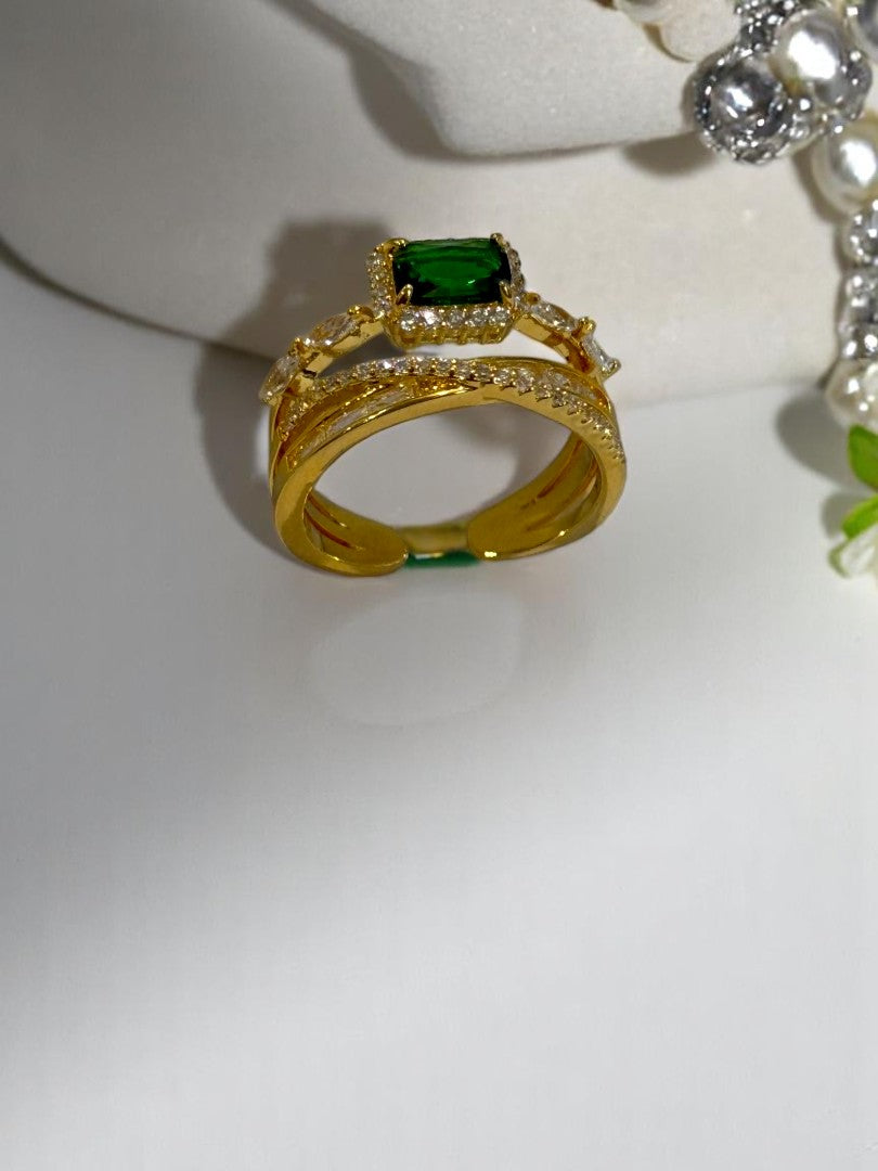 GREEN DIAMOND BHAVAKSHI RING
