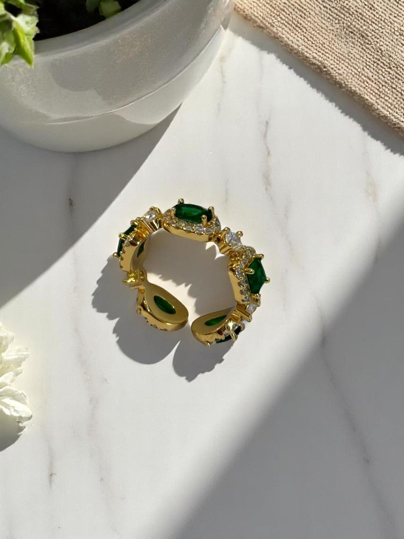 GREEN DIAMOND HRITHIKA RING