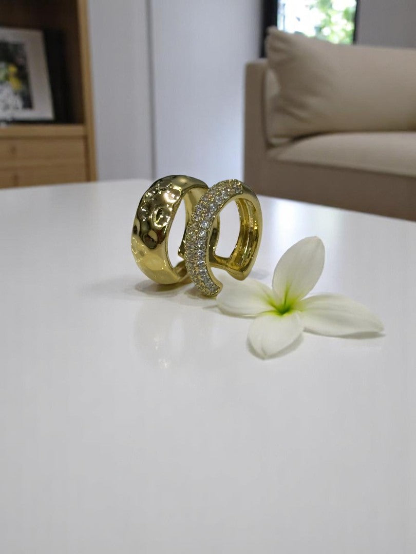 GOLDEN DIAMOND RENZO EAR CUFF
