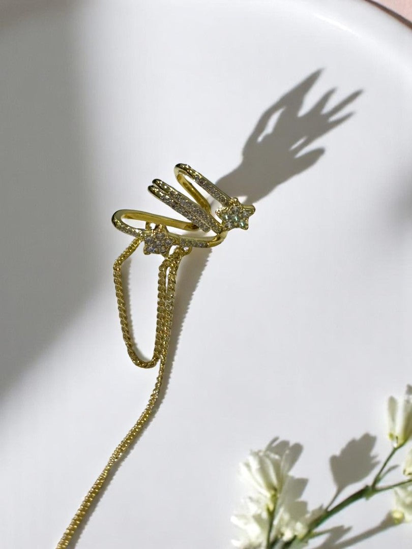 GOLDEN DIAMOND DECLAN EAR CUFF