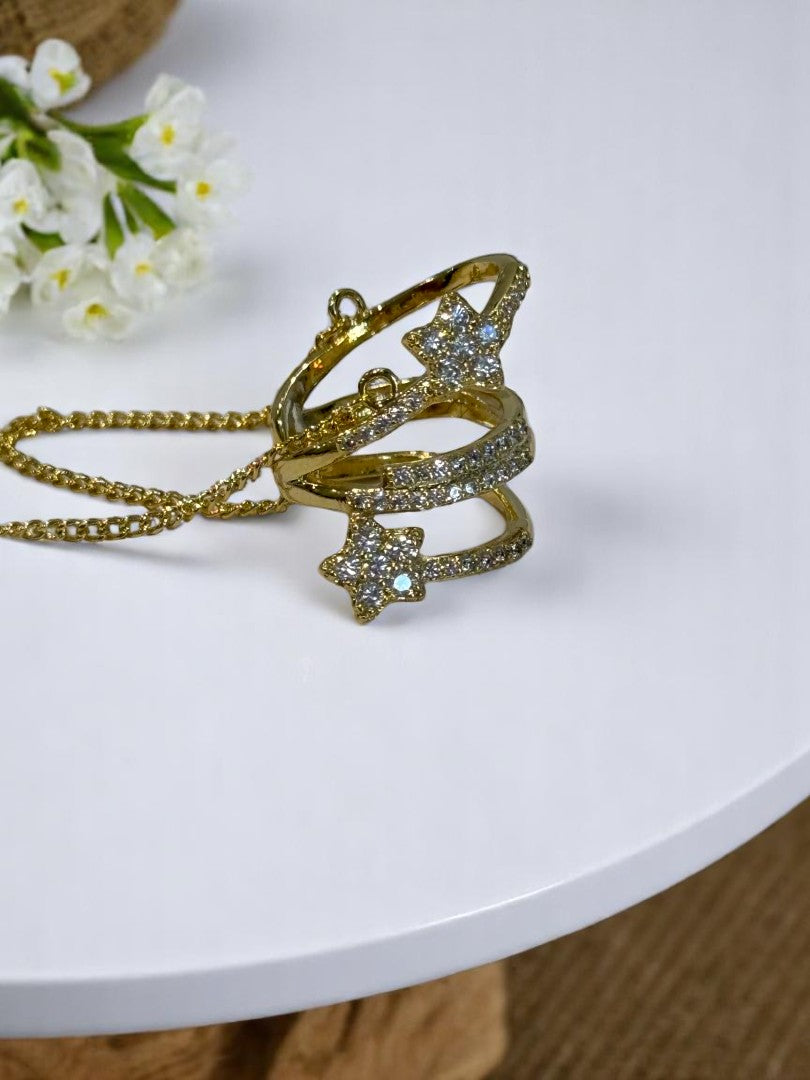 GOLDEN DIAMOND DECLAN EAR CUFF
