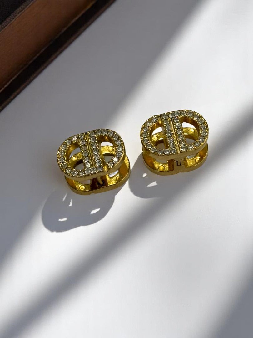 GOLDEN DIAMOND DIOR NADDOX EARRINGS