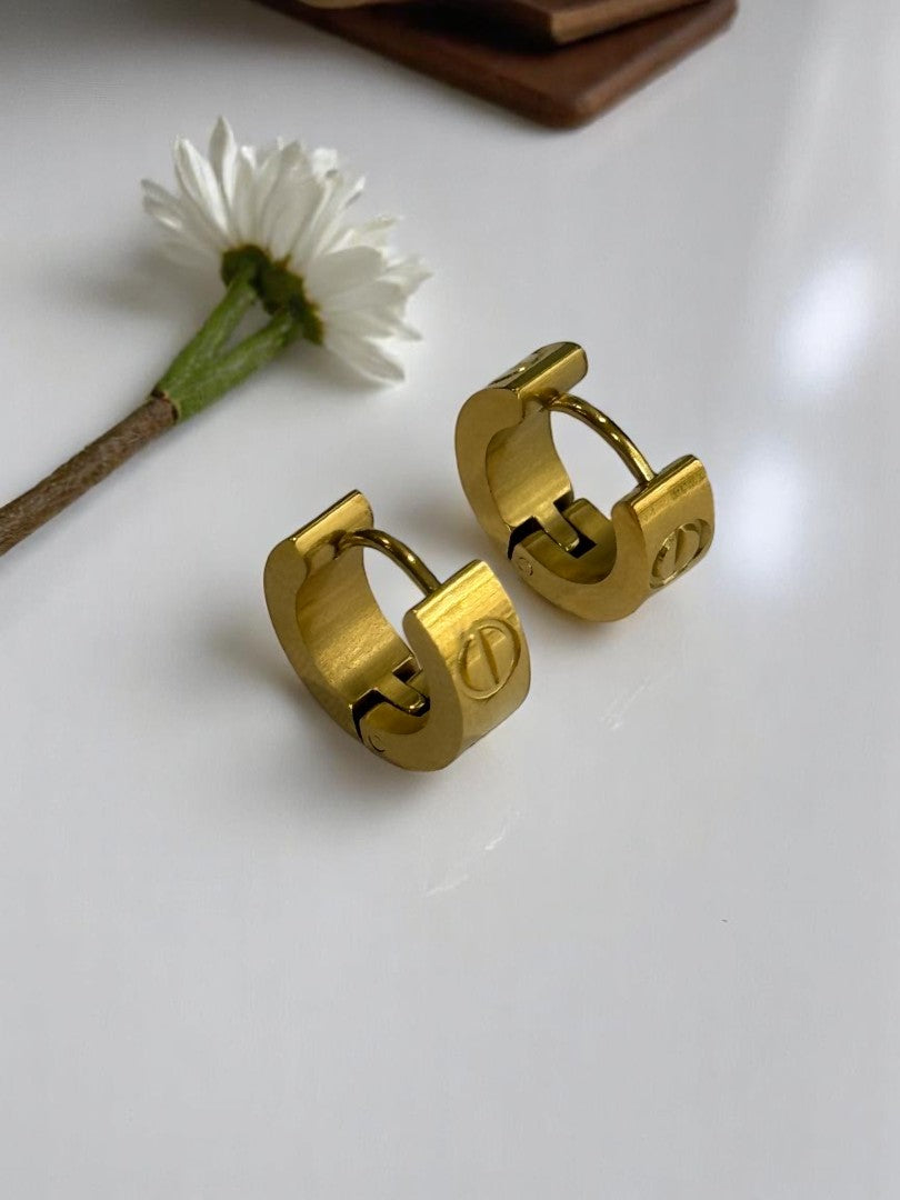 GOLDEN CARTIER ABEL EARRINGS