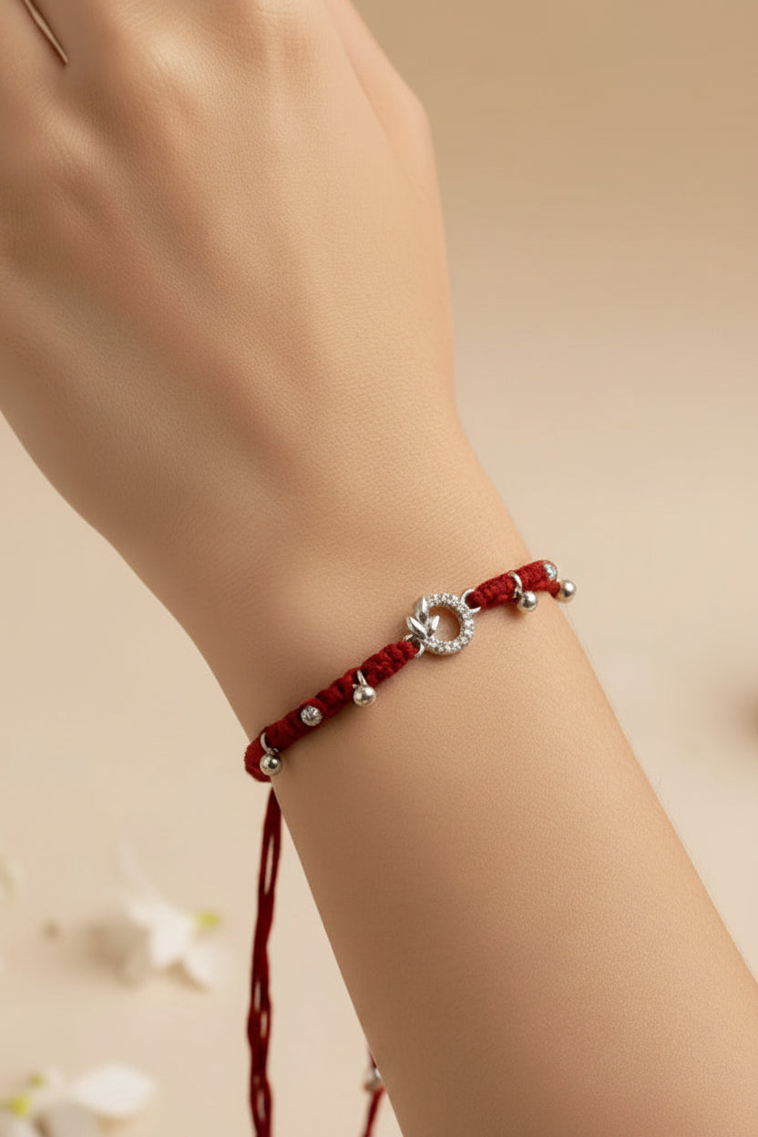 DIAMOND SHRISHTI SILVER RAKHI