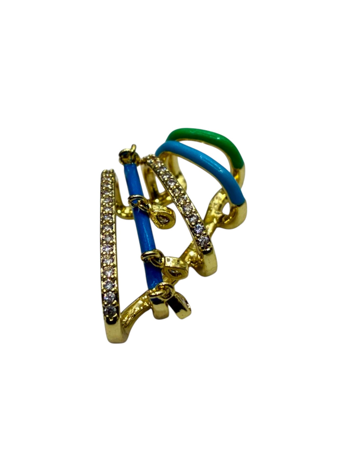 MULTI DIAMOND CHARLTON EAR CUFF