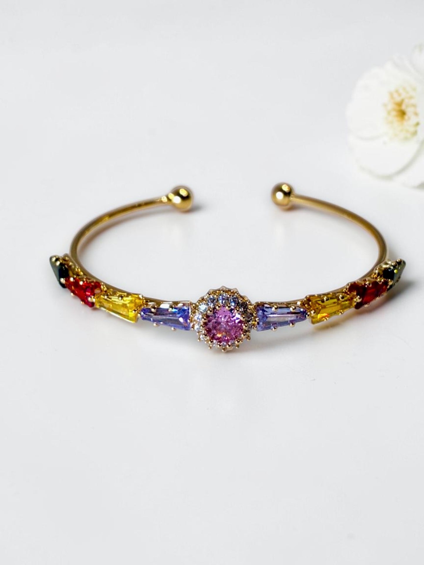 MULTI DIAMOND MERSYN BRACELET (CUFF)