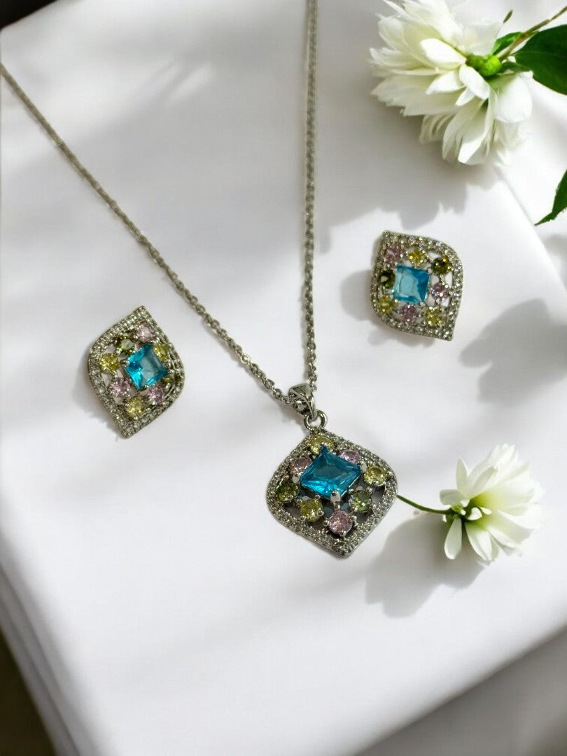 MULTI DIAMOND ZEKE NECKLACE SET