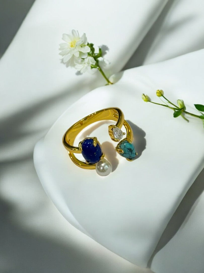 MULTI STONE AMIS RING