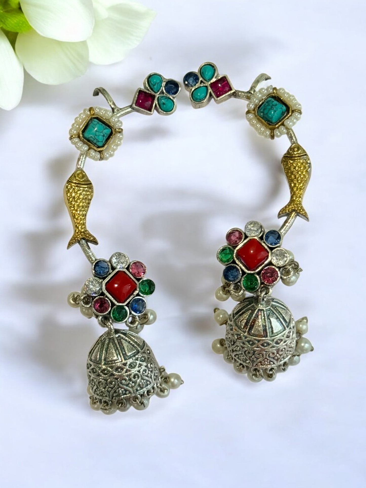 MULTI ZHUHI GERMAN SILVER EAR CUFF