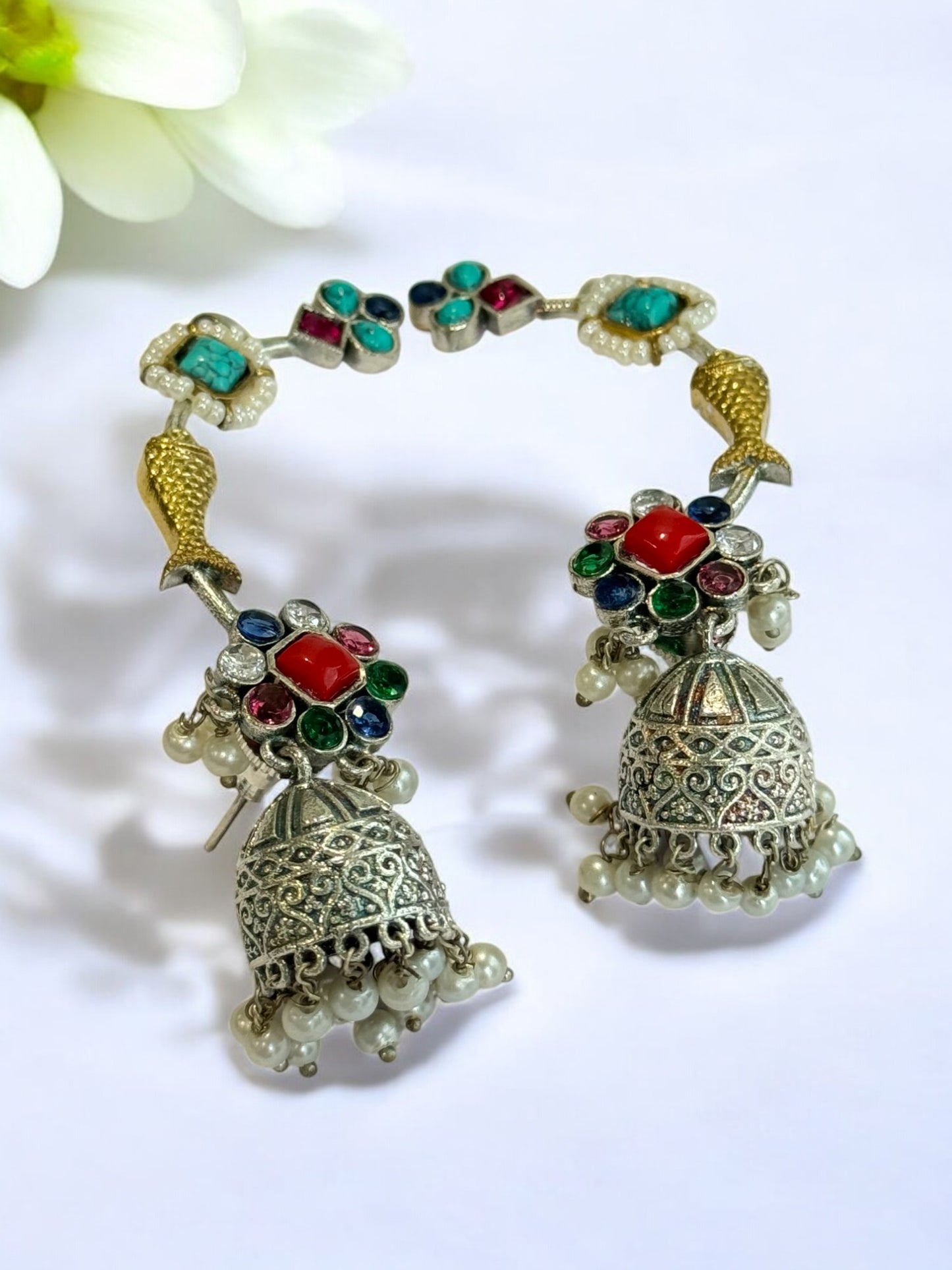 MULTI ZHUHI GERMAN SILVER EAR CUFF