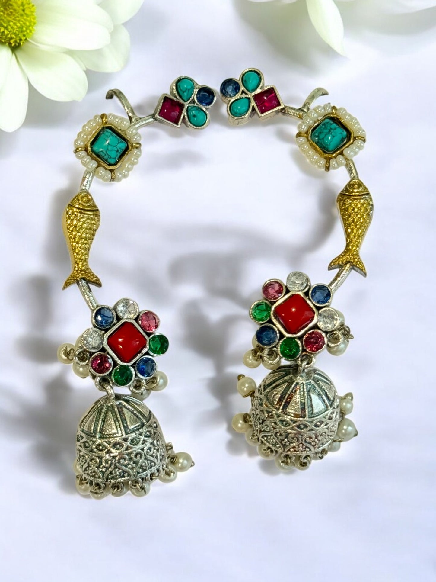 MULTI ZHUHI GERMAN SILVER EAR CUFF