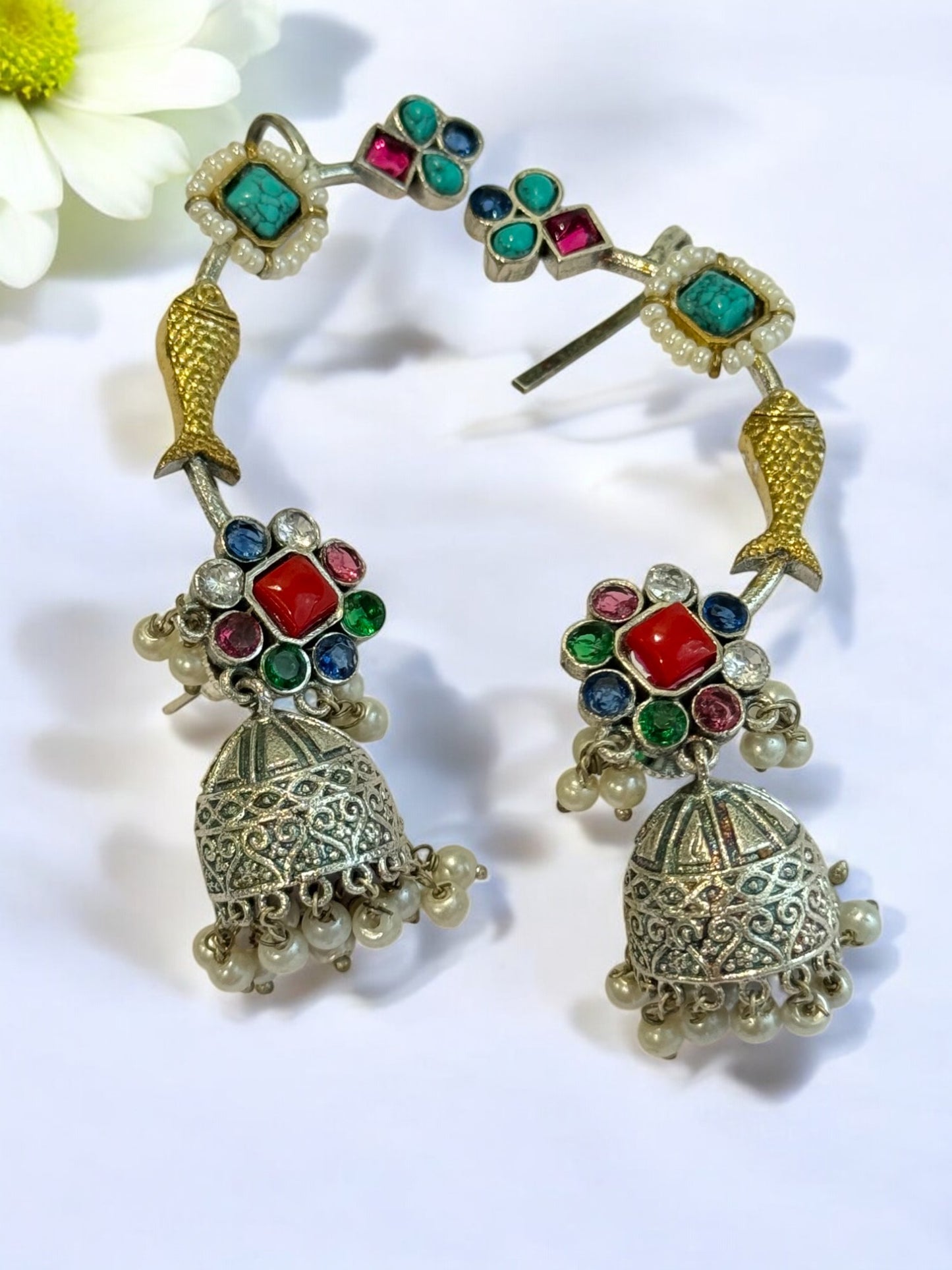 MULTI ZHUHI GERMAN SILVER EAR CUFF